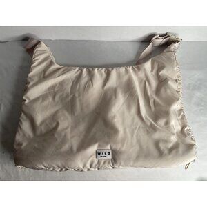 Wilo The Label Puffer Tote Crossbody Soft Bag Cream